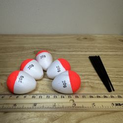 🎣 5pc Fishing Floats – 20g Each  