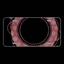 License Plate Novelty Car Front Frame Butterfly Vintage Fancy