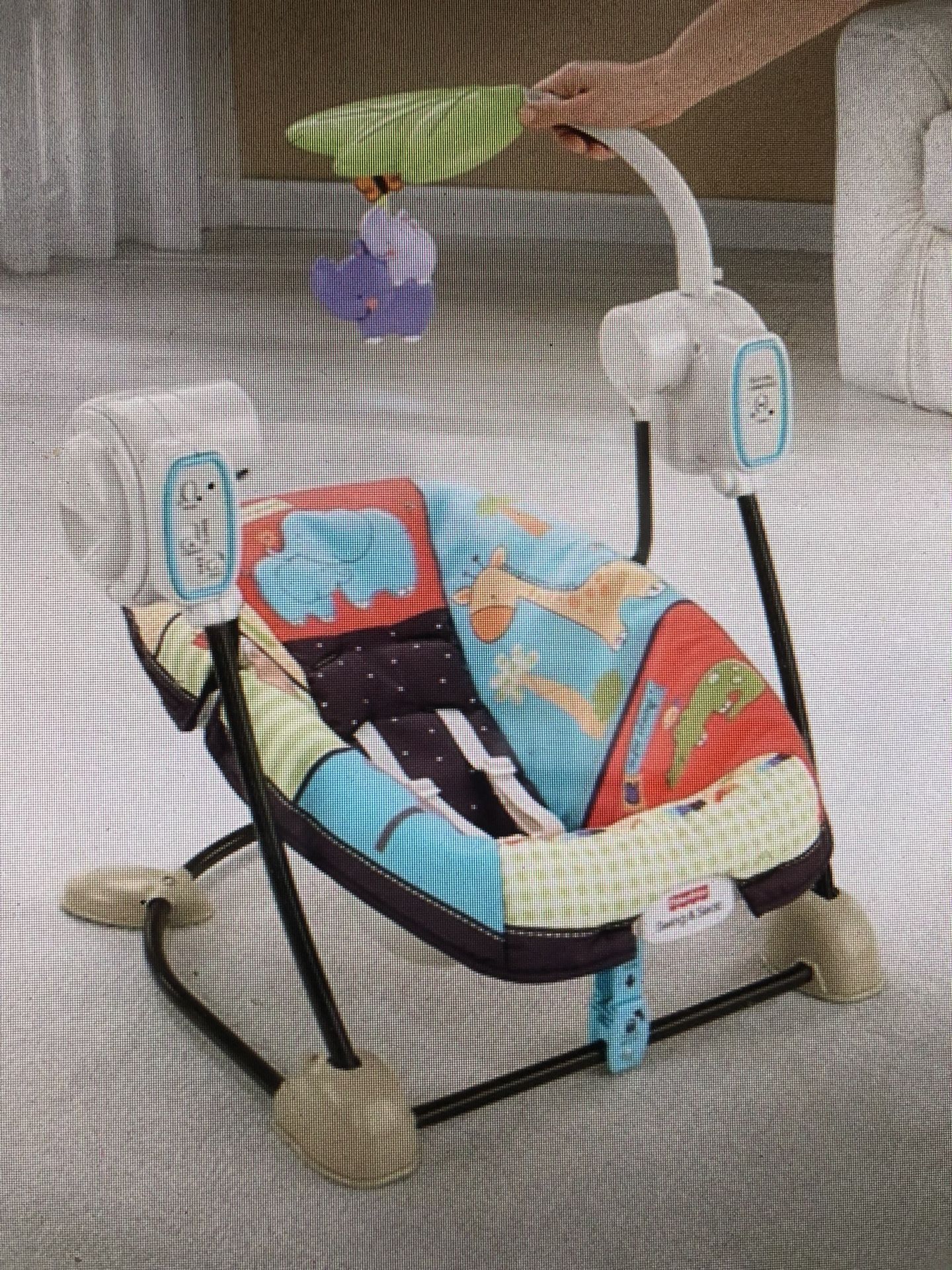 Fisher-Price SpaceSaver Swing and Seat, Luv U Zoo