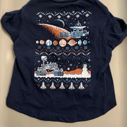 Blue Game Xmas Dog T Shirt Medium 