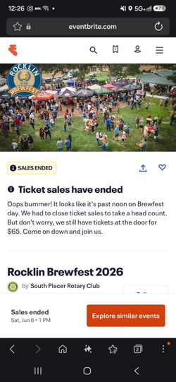 Rocklin beerfest tickets
