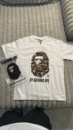 WHITE BAPE T SHIRT