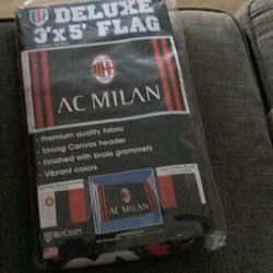 A.C Milan Italian League Soccer Team Flag 3x5ft Home Garden Flag, Suitable for Indoor Or Outdoor Brand Wincraft New Sealed