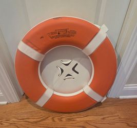 Life Ring Buoy, Orange, 24"