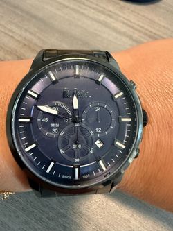 Lee Cooper Chronograph Watch Black