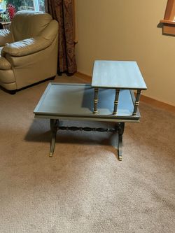 Blue End table