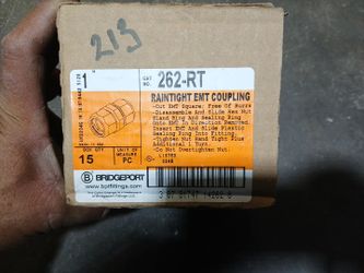 Bridgeport 1" Raintight EMT Coupling 262-RT