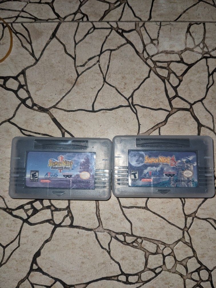 Both Summon Night Swordcraft Story Games 1 & 2 One & Two Game Boy Gameboy Advance