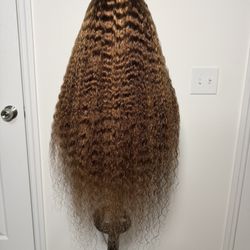 26” 13x4 HD Lace Full Frontal Wavy Highlight Wig