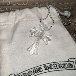 Chrome Hearts Silichrome Pendant And Chain 