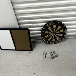 Unicorn Eclipse Pro 2 Bristle Steel Tip Dartboard Score Board,7  Darts Lightly