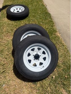 4 tires 205/75/r15 wheels 5 x 4.5