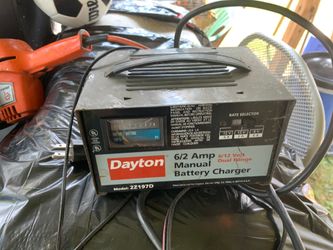 Dayton Manuel batery charger 12 , 6 , 2 volt duel rang charger6/12 volt 40$