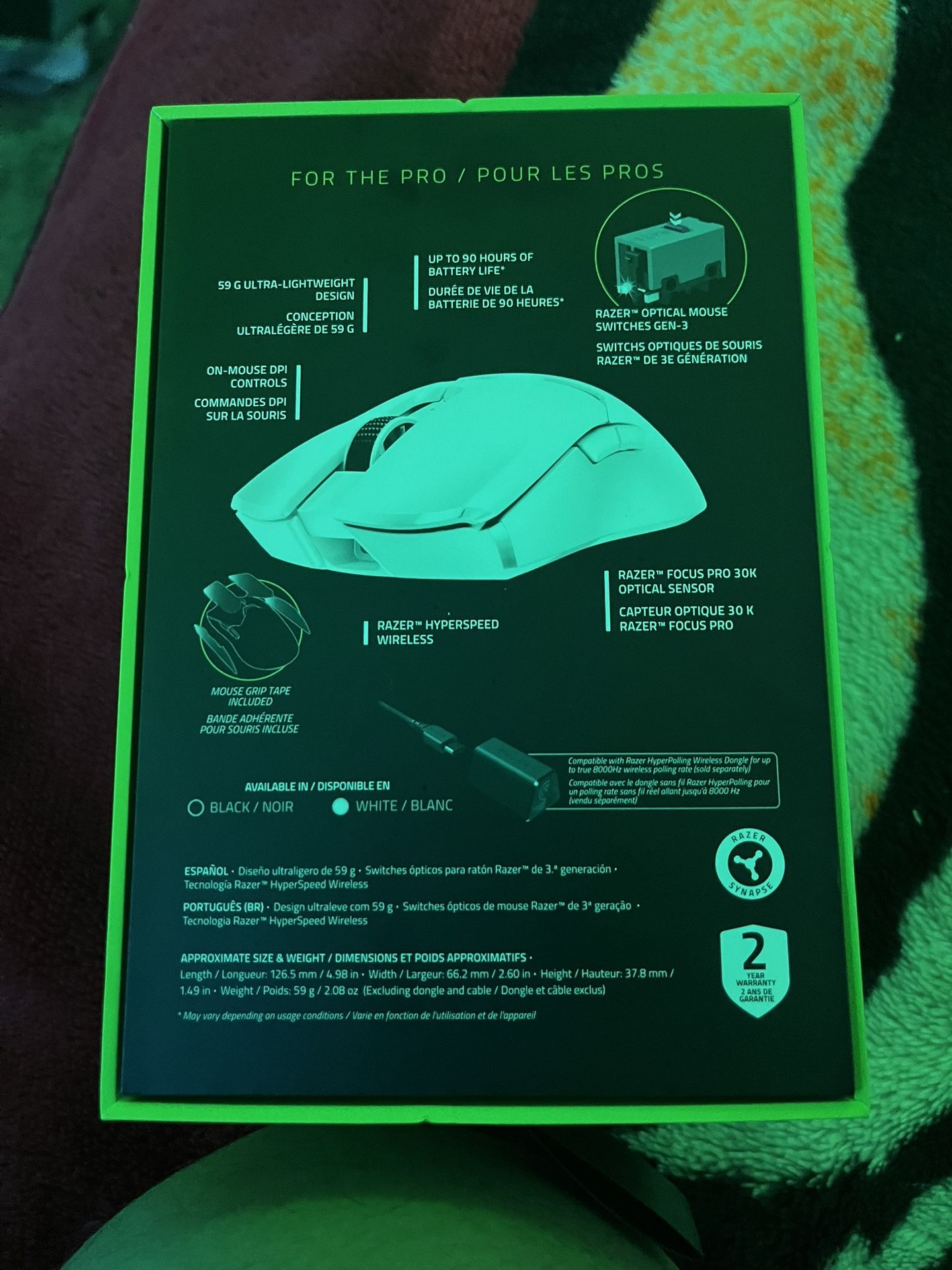 Gaming mouse, and keyboard