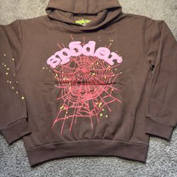 Brown Graphic Hoodie w/ Web Design