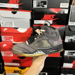 Jordan Off White Muslin 5s size 10.5 USED But Clean