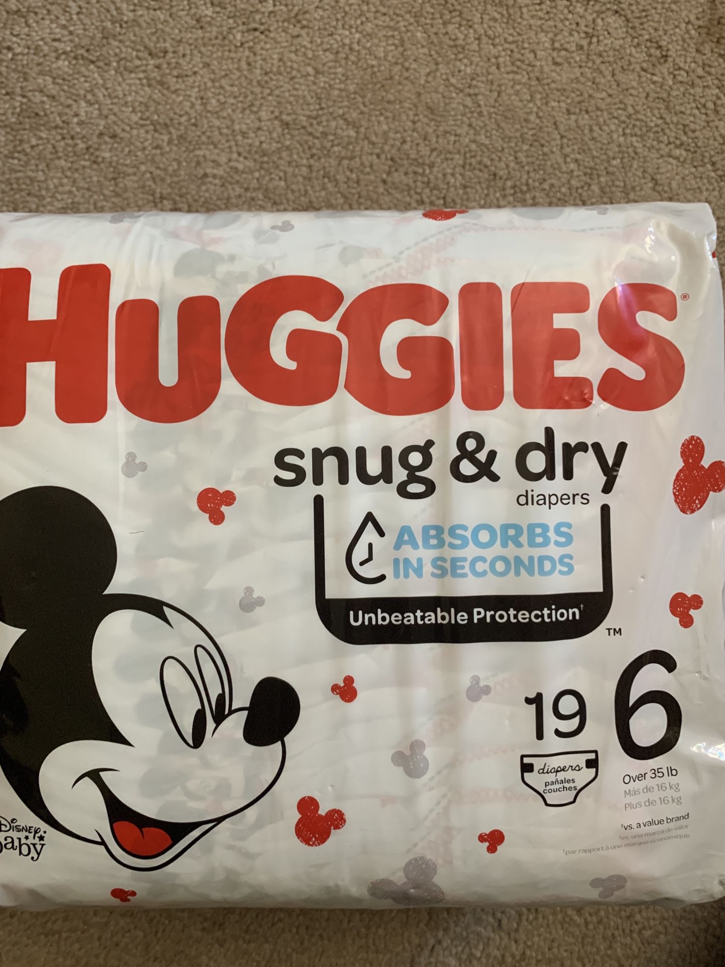 Huggies - Snug & Dry - size 6