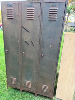 2 HEAVY DUTY LOCKERS  80” x 36”