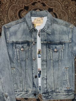 Authentic Ralph Lauren Bear Jean Jacket