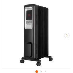 Pelonis 1,500-Watt Digital Electric Oil-Filled Radiant Portable Space Heater New Open box $30