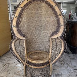 Wicker Peacock Chair