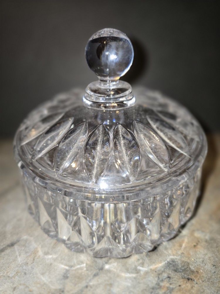 Gorham Althea Lead Crystal Covered Candy Dish