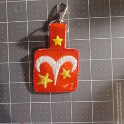 Aries Glitter Snap Tab