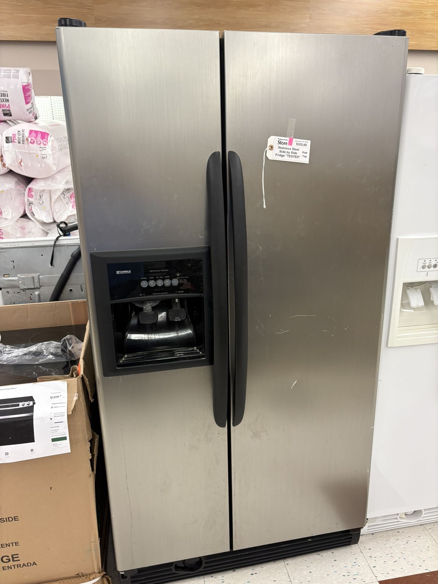 Kenmore Stainless Steel Side By Side Refrigerator 