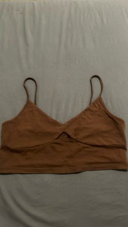2$ Brown Tank Top Crop Top Size M
