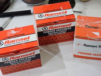 Ramset Red Head 3330 3" Drive Pins 3/8" Head Powder Fastener Lot of 287