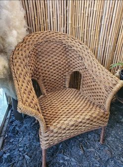 Natural Woven Chair Vintage