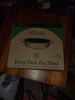 Deep Dish Pie Plate Stoneware 
