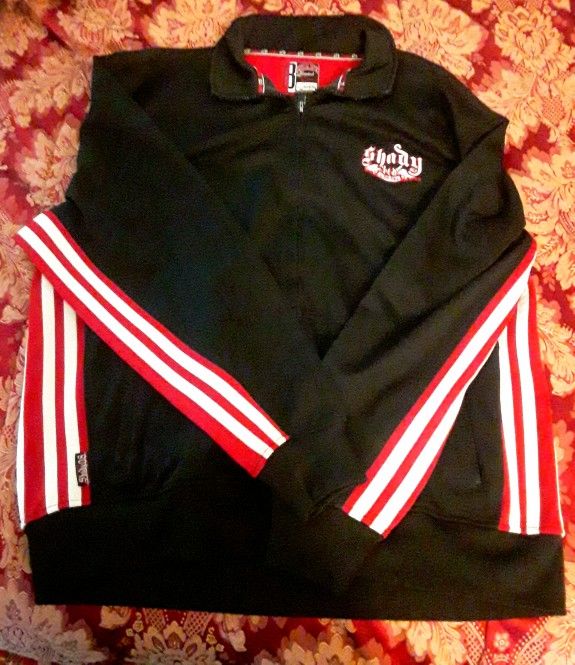 Vintage Shady LTD 08 Full Zip Up Mens XL Sweatshirt/Track Suit Black Jacket Eminem Rare!