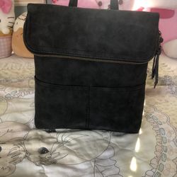 New Dark Grey Backpack/purse 