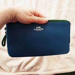 Coach Wallet Clutch Seahawks Theme. 