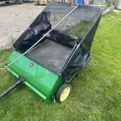 JOHN DEERE 44" HIGH SPEED LAWN LEAF GRASS SWEEPER SELLING ONLY $350 RETAILS OVER $538