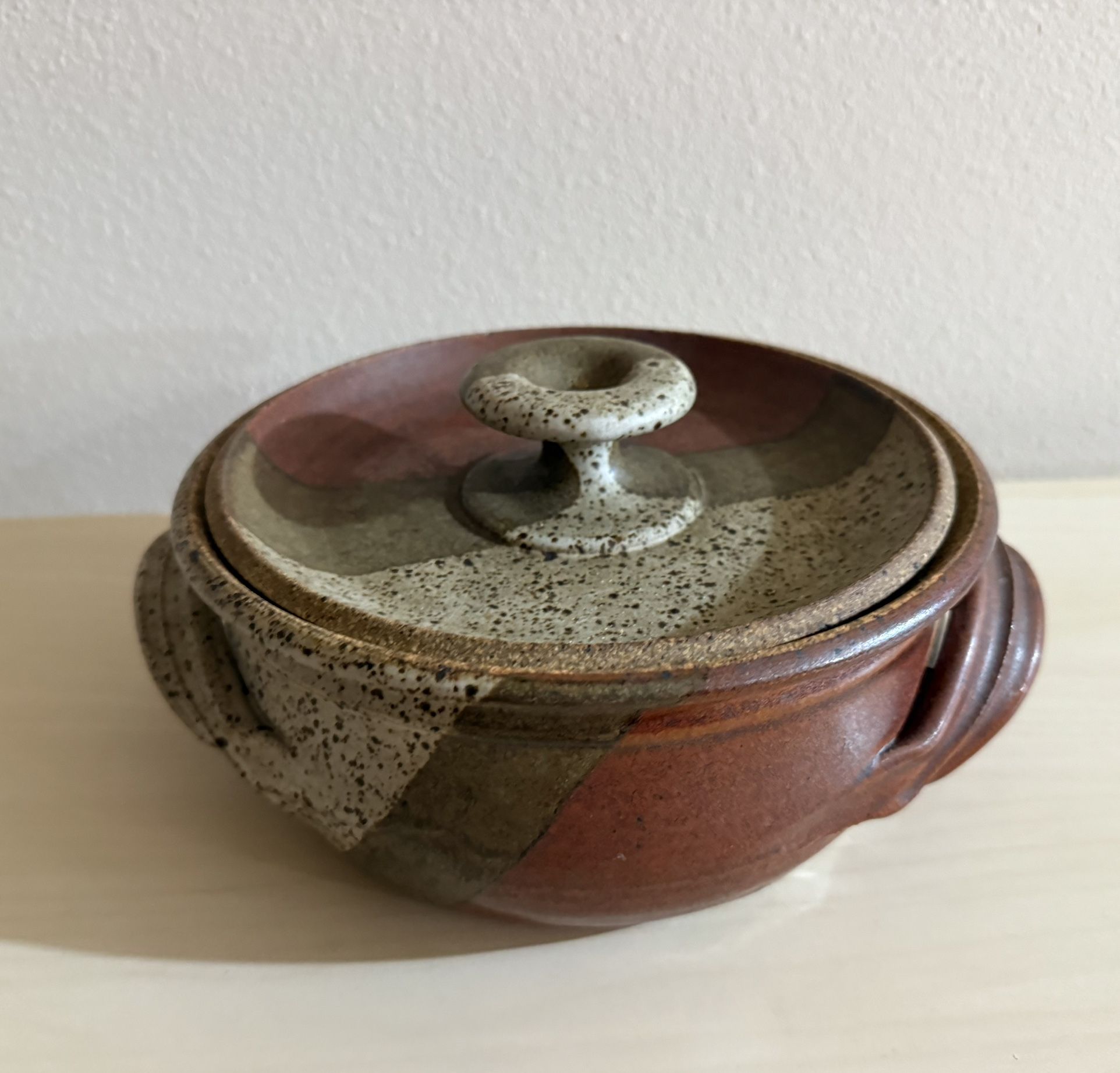 Glazed Stoneware Ceramic Steamer Pot With Lid