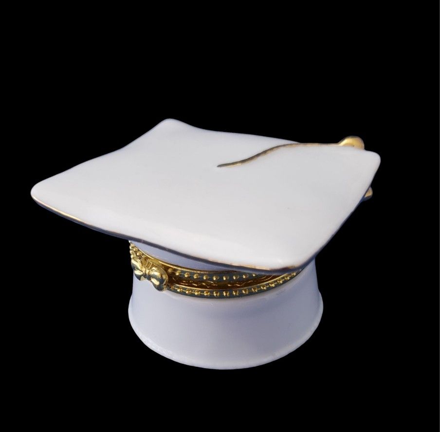 Graduation Porcelain Hat Box