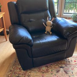 Brown Leather Reclining Chair