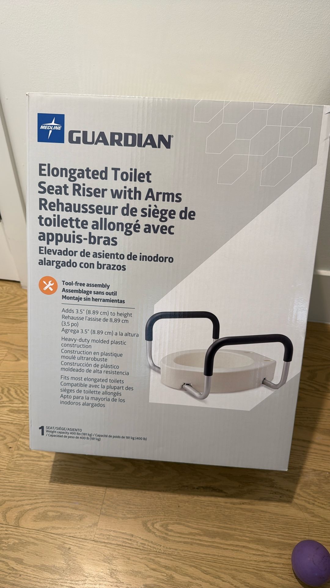 Guardian Elongated, Toilet Seat, Riser