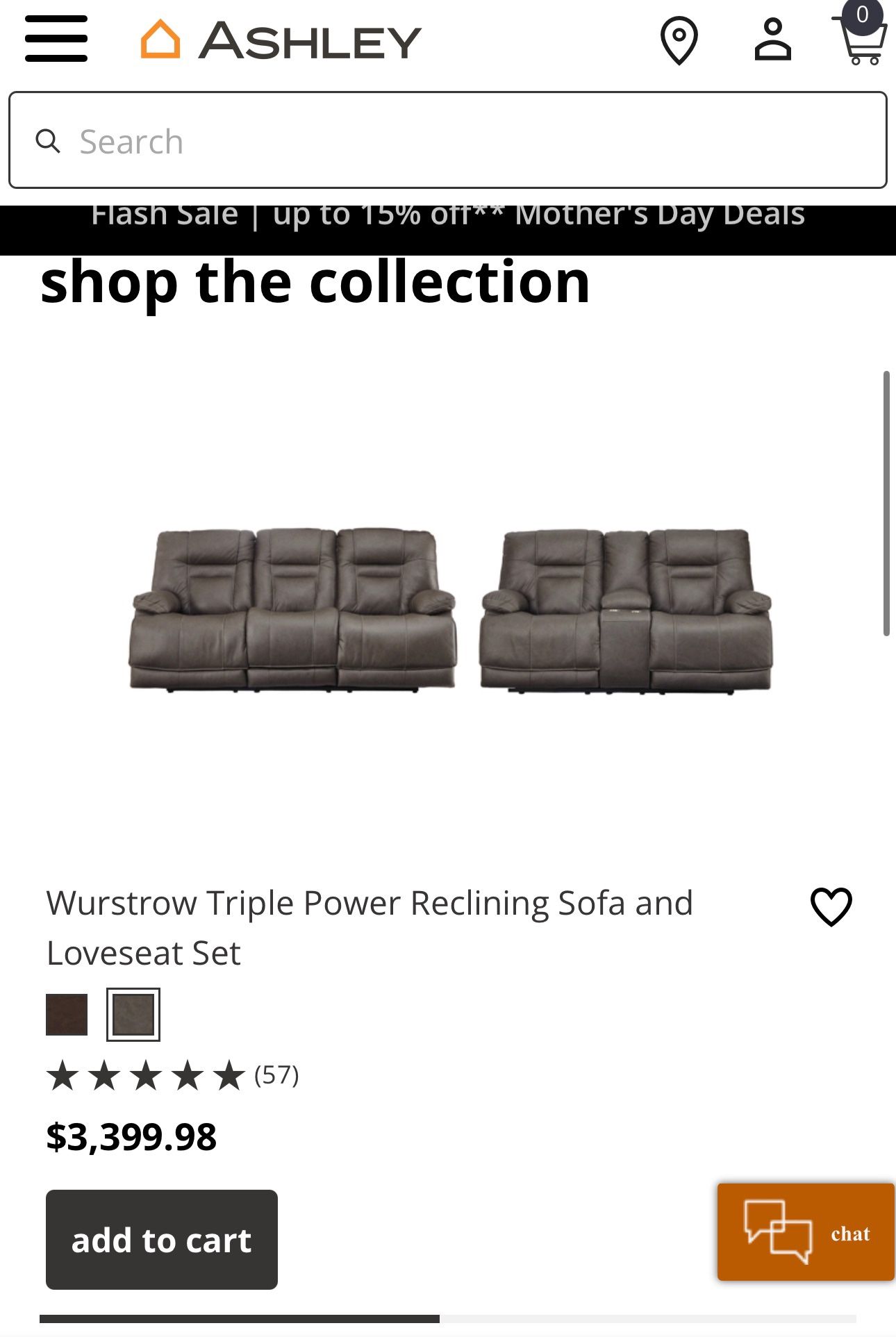 Leather Couch and Love Seat