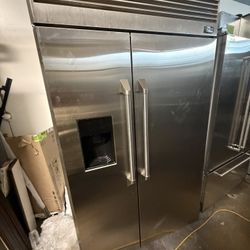 48” GE MONOGRAM BUILT IN STAINLESS STEEL REFRIGERATOR 