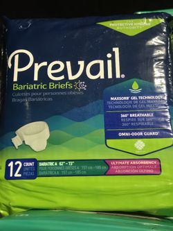 Prevail Bariatric BriefsUnderpads For Adults