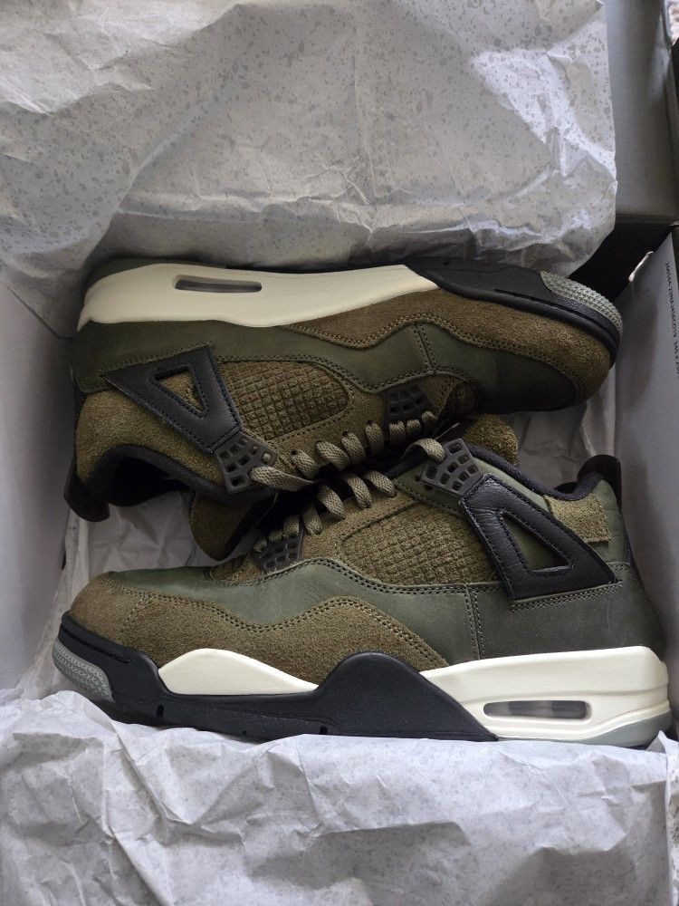 Size 11 Jordan 4 Craft Olives 