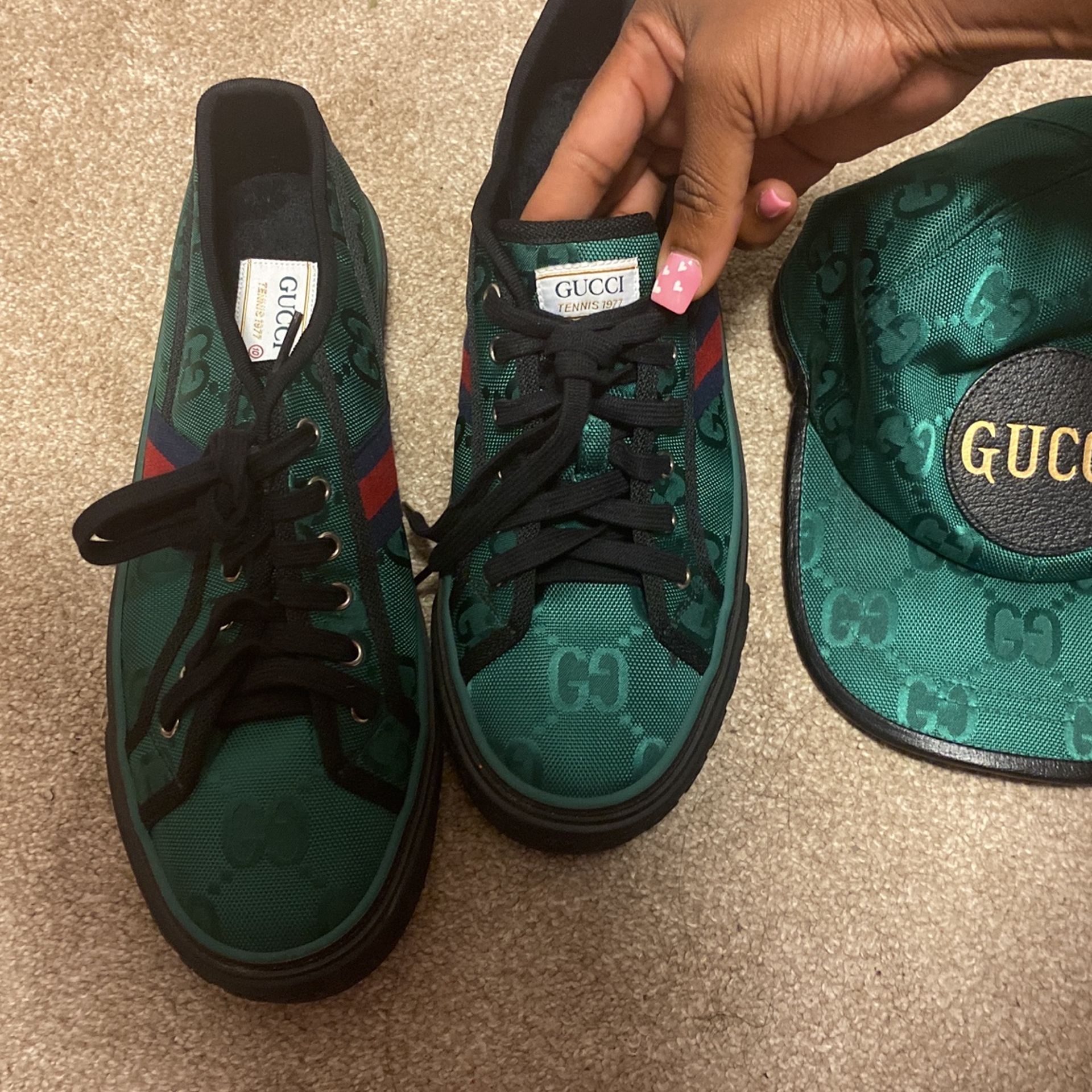 Real Gucci Shoes Size 10 An Hat