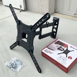 New $19 Full Motion TV Wall Mount for 17-55” TVs Swivel and Tilt Bracket VESA 400x400mm, Max weight 66 Lbs