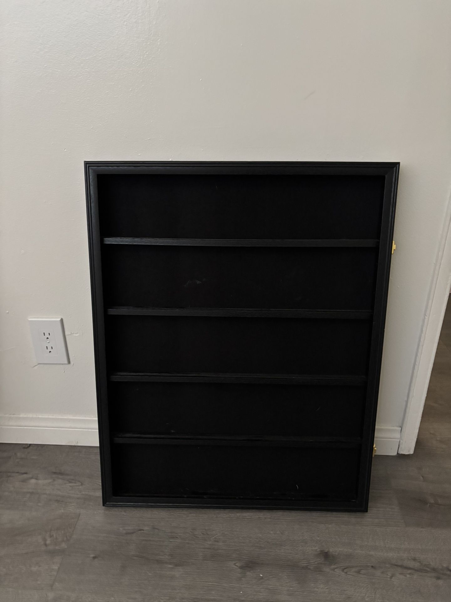BASEBALL CARD DISPLAY CASE (suede Lined ) 