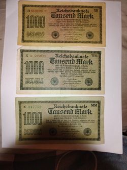1(contact info removed) Reichsbanknote German