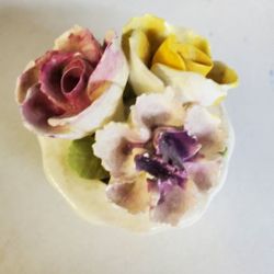 Vintage Bone Chine Flower Decor