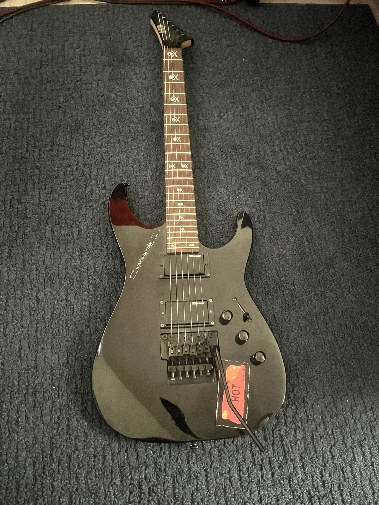 Kirk Hammett K-202 Black Guitar With Floyd Rose